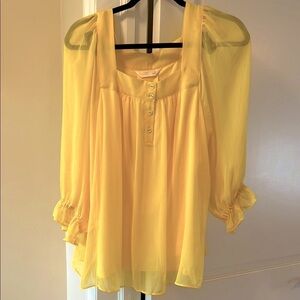 Lauren Conrad Yellow Women's Top